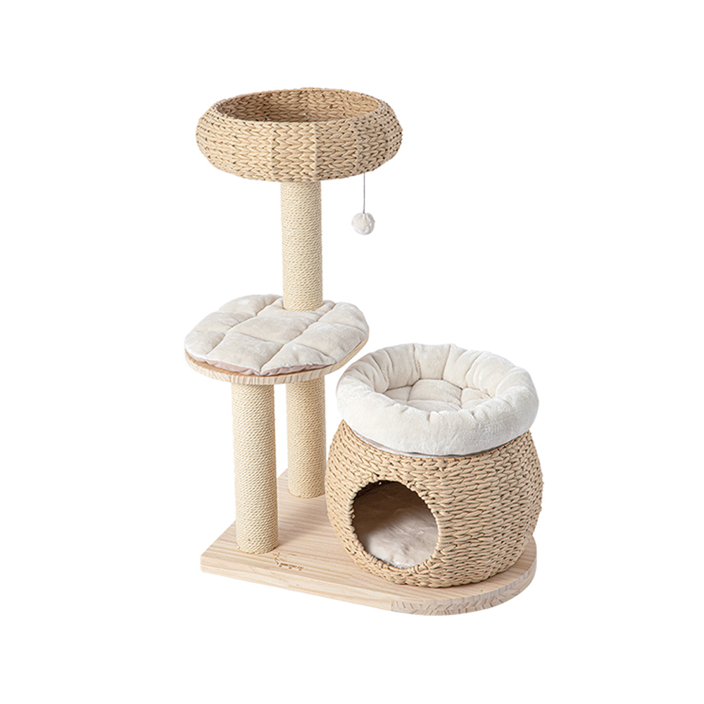 HONEYPOTCAT Plush Woven Cat Retreat - 93cm