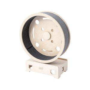 HONEYPOTCAT Fit & Fun Active Runner Wood Cat Wheel - Compact 79.5cm