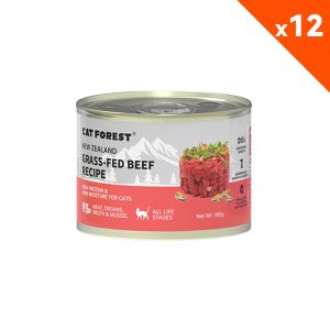 CAT FOREST Grass-Fed Beef Wet Cat Canned Food 180g x 12