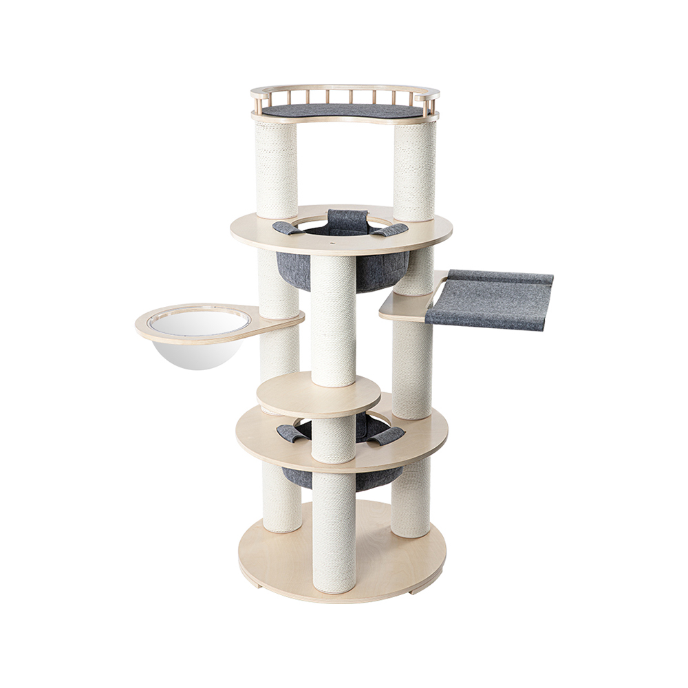HONEYPOTCAT Harmony Wood Cat Tower - 168cm