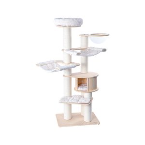 HONEYPOTCAT Elite Wood Cat Tower With Capsule - 186cm
