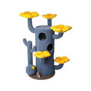 HONEYPOTCAT Luxe Cactus Bloom Cat Tree - Blue 162cm