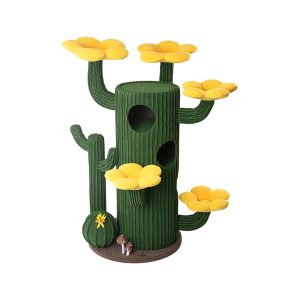 HONEYPOTCAT Luxe Cactus Bloom Cat Tree - Green 162cm