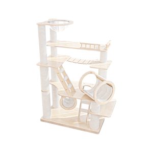 HONEYPOTCAT Knightsbridge Grandeur Wood Varnish Cat Manor - 175cm
