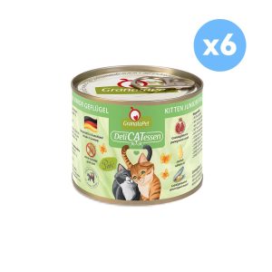 GRANATAPET Delicatessen Junior Poultry Kitten Cat Wet Food 200gX6