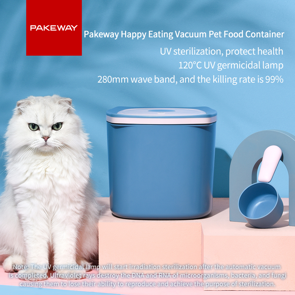 PAKEWAY Pet Food Storage - 12L-White & Gray - Image 4