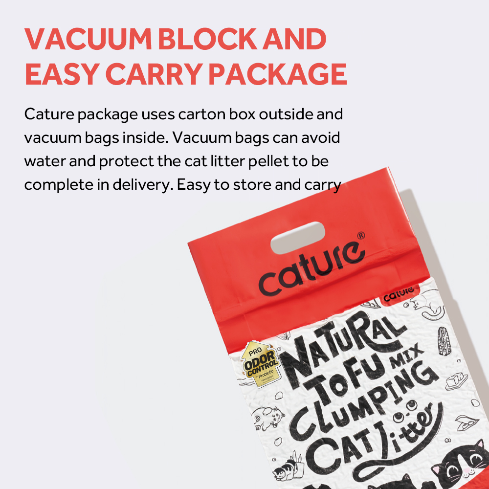 CATURE Tofu Clumping Cat Litter Pellet & Zeolite 14L/5.6kg - Image 12