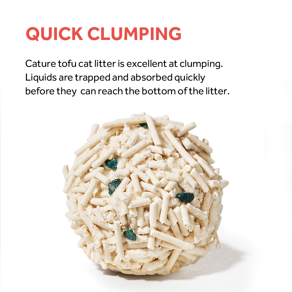 CATURE Tofu Clumping Cat Litter Pellet & Zeolite 14L/5.6kg - Image 7