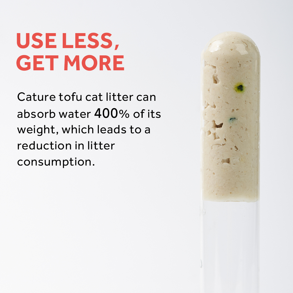 CATURE Tofu Clumping Cat Litter Pellet & Zeolite 14L/5.6kg - Image 8