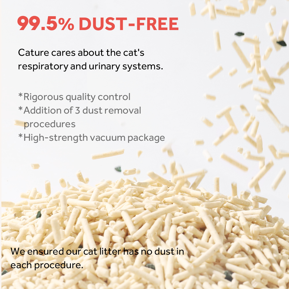 CATURE Tofu Clumping Cat Litter Pellet & Zeolite 14L/5.6kg - Image 10