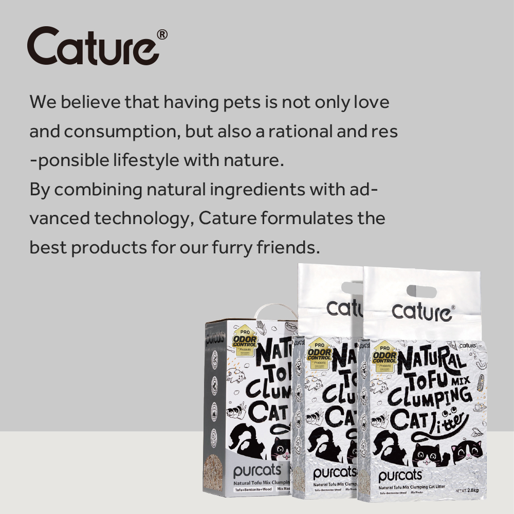 CATURE Tofu Clumping Cat Litter Pellet & Bentonite & Wood 14L/5.6kg - Image 13
