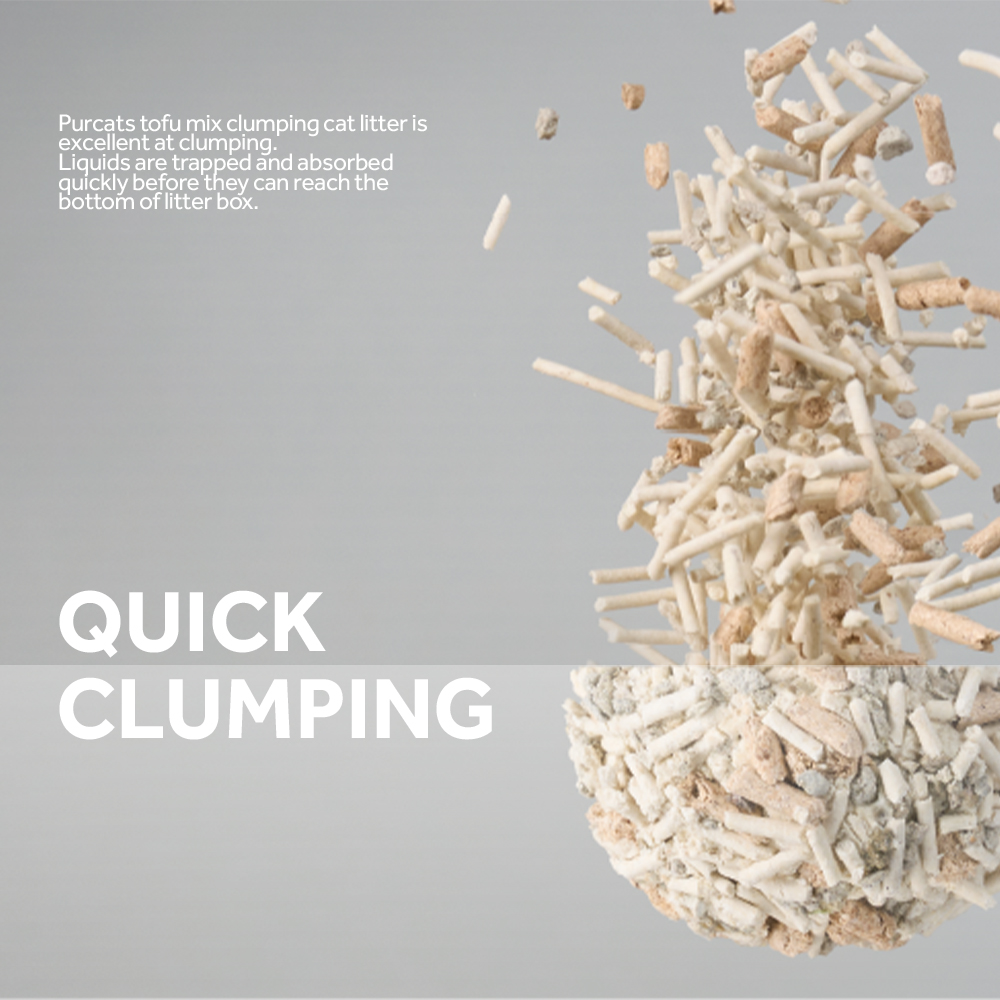 CATURE Tofu Clumping Cat Litter Pellet & Bentonite & Wood 14L/5.6kg - Image 7
