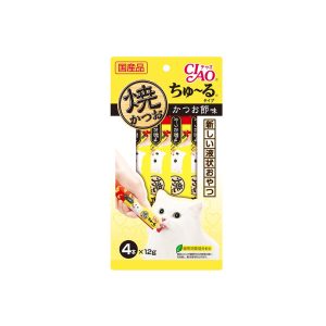 CIAO Grilled Tuna Churu Puree Dried Bonito Flavour 4R-104 12gx4