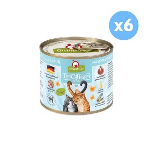 GRANATAPET Delicatessen Salmon & Turkey Cat Wet Food 200gX6
