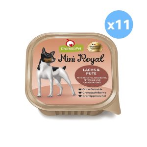 GRANATAPET Mini Royal Salmon & Turkey Dog Wet Food 150gX11