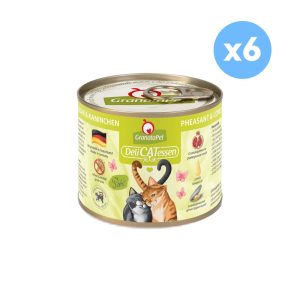 GRANATAPET Delicatessen Pheasant & Coney Cat Wet Food 200gx6