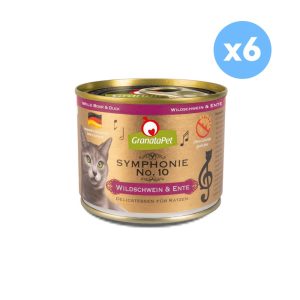 GRANATAPET Symphonie No. 10 Wild boar & Duck Cat Wet Food 200gx6