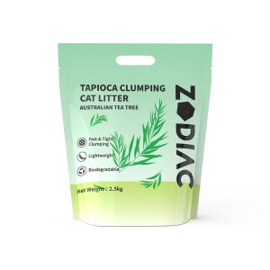 ZODlAC Tapioca Clump Cat Litter - Australia Tea Tree 2.5kg