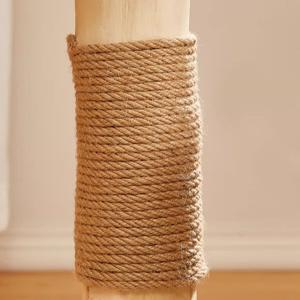 CMISSTREE Two-Level Tree Hollow Solid Wood Cat Tree - Image 9