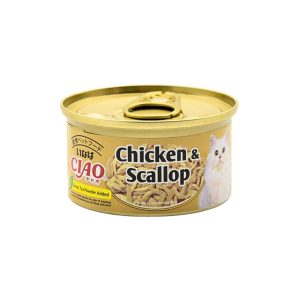 CIAO Chicken Fillet and Scallop in Jelly Cat Canned Food C-21 75g