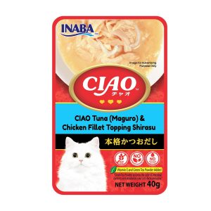 CIAO Creamy Soup Tuna (Maguro) & Chicken Fillet Topping Shirasu IC-202 40g