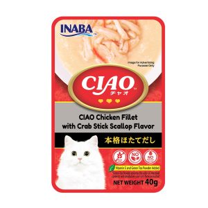 CIAO Creamy Soup Chicken Fillet with Crab Sticks Scallop Flavor IC-209 40g