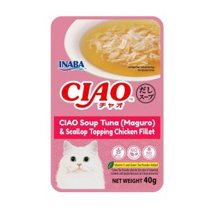 CIAO Soup Tuna (Maguro) & Scallop Topping Chicken Fillet IC-211 40g