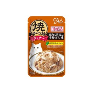 CIAO Grilled Tuna Flake Topping Scallop Japanese Broth Flavor in Jelly 50g