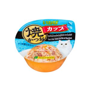 CIAO Gravy Cup Tuna in Gravy Topping Crab Stick and Sliced Bonito IMC-102 70g
