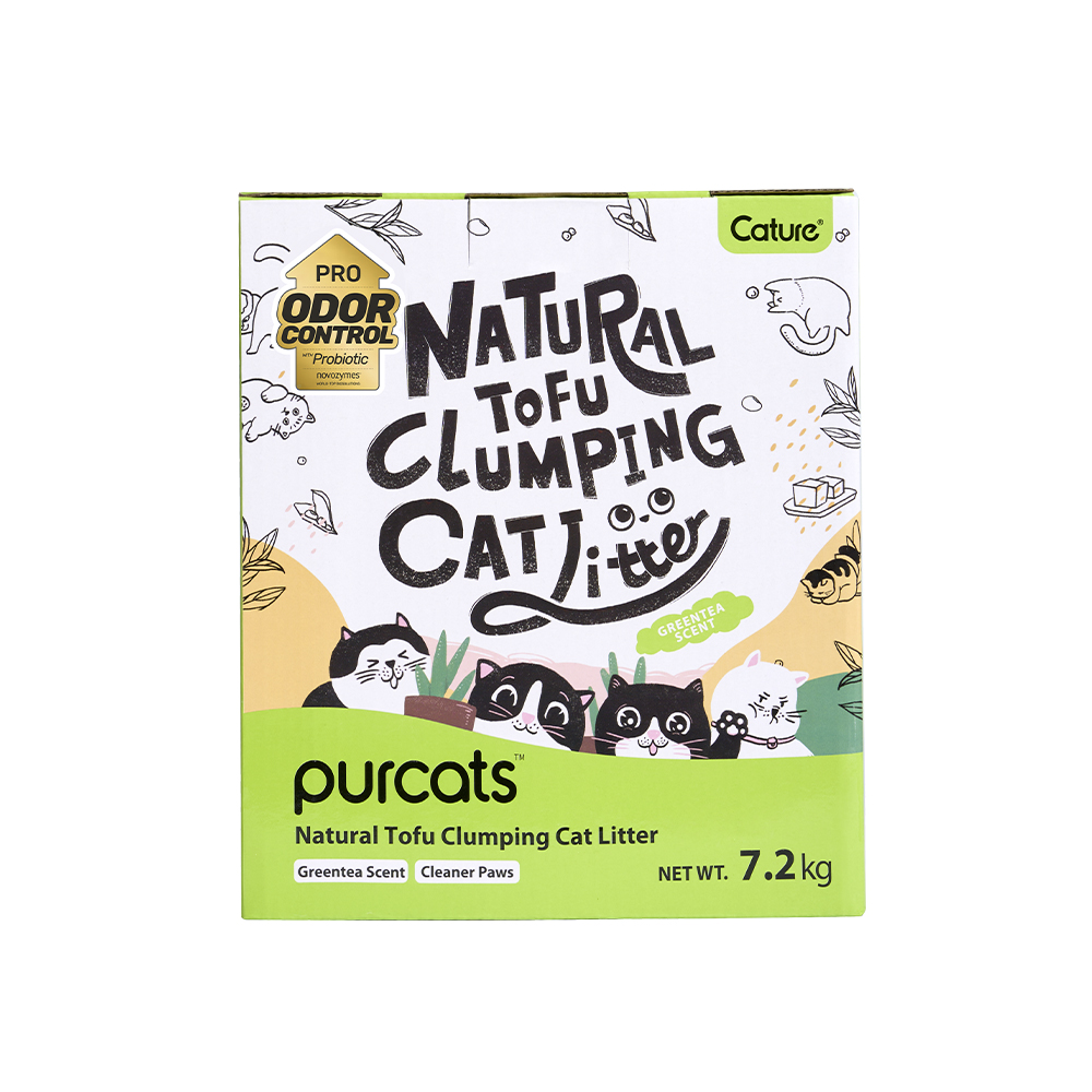 CATURE Green Tea Tofu Clumping Cat Litter 18L/7.2kg