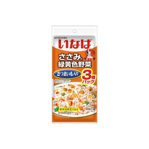CIAO Dog Pouch Chicken Fillet Topping Sweet Potato and Vegetables QDR-21 60gx3
