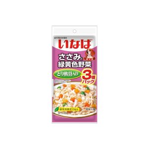 CIAO Dog Pouch Chicken Fillet Topping Chicken Cartilage and Vegetables QDR-23 60gx3