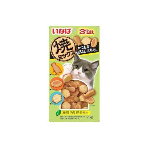 CIAO Soft Bits Mix Chicken Fillet With Tuna With Dried Bonito Scallop Flavor QSC-123 25g