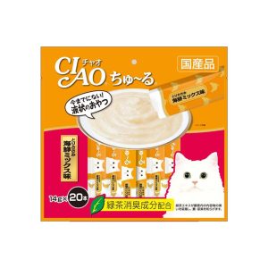 CIAO Churu Puree Cat Wet Treat Chicken Fillet Seafood Mix 14gx20 SC-128 14gx20