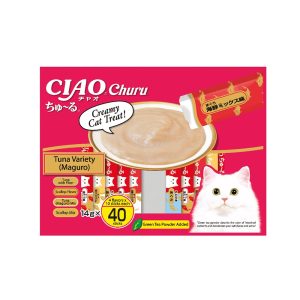 CIAO Churu Tuna (Maguro) Variety 40 Pcs (SC-101/SC-125/SC-127/SC-129) 14gx40