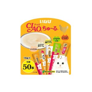 CIAO Churu Chicken Variety 50 Pcs (SC-73/ 79/ 102/ 126/ 128) 14gx50