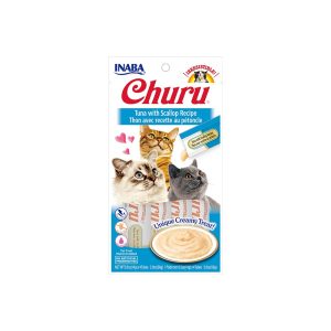 INABA Churu Tuna With Scallop Recipe(14G X 4)