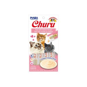 INABA Churu Tuna With Salmon Recipe(14G X 4)