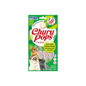 INABA Churu Pops Tuna With Chicken Recipe  (15G X 4)