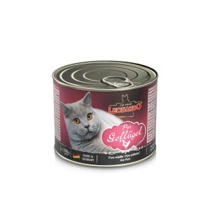 LEONARDO Quality Selection Pure Poultry Wet Cat Food 200g