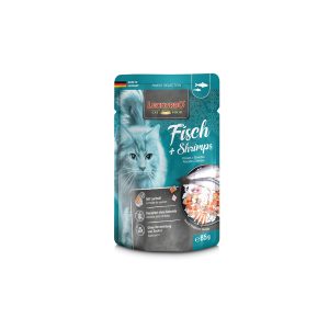 LEONARDO Finest Selection Fish & Shrimps Wet Cat Food 85g