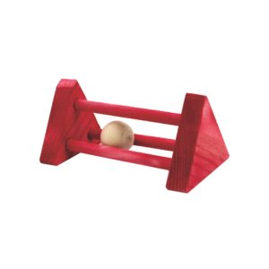 ZODIAC Wooden Rolling Barrel Small Animal Chew Toy