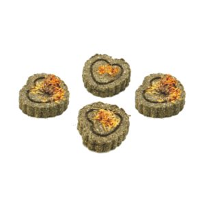 ZODIAC Nibble & Gnaw Hearts Small Animal Toy 4Pcs