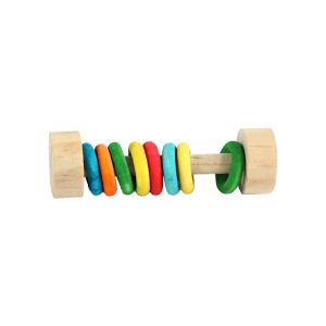 ZODIAC Nibble & Gnaw Wooden Tube Rings Small Animal Toy
