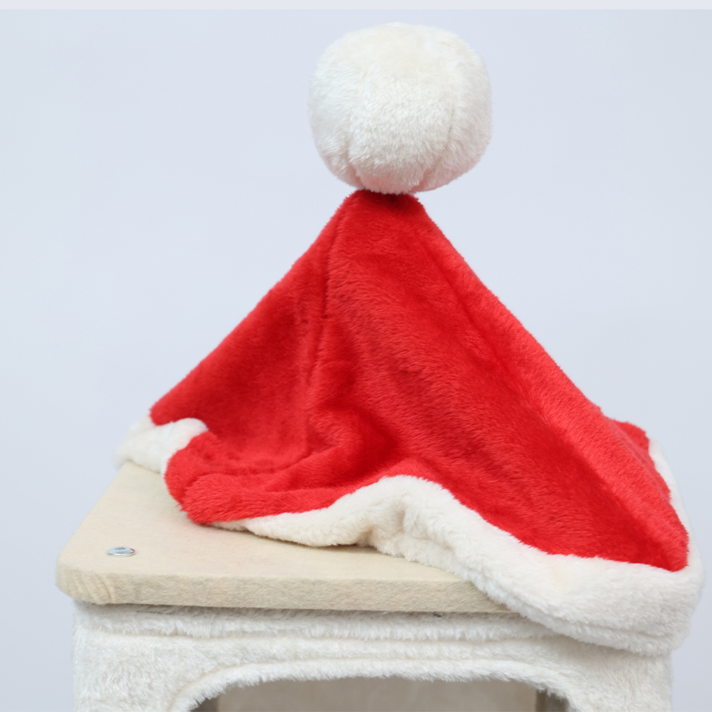 CATIO Christmas Palace Multi-level 3 Cat Tree with Cave 53x43x144cm - Image 11