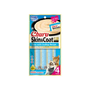 INABA Churu Skin & Coat Tuna With Scallop 56g (14g x 4) USA-673