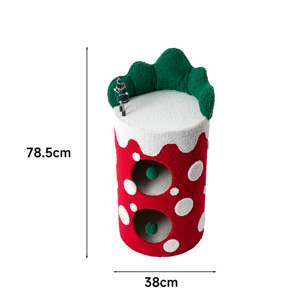 HONEYPOTCAT JingleJar Multi-Level Haven - Double Decker Cat Tower - 78.5cm 221225b - Image 2