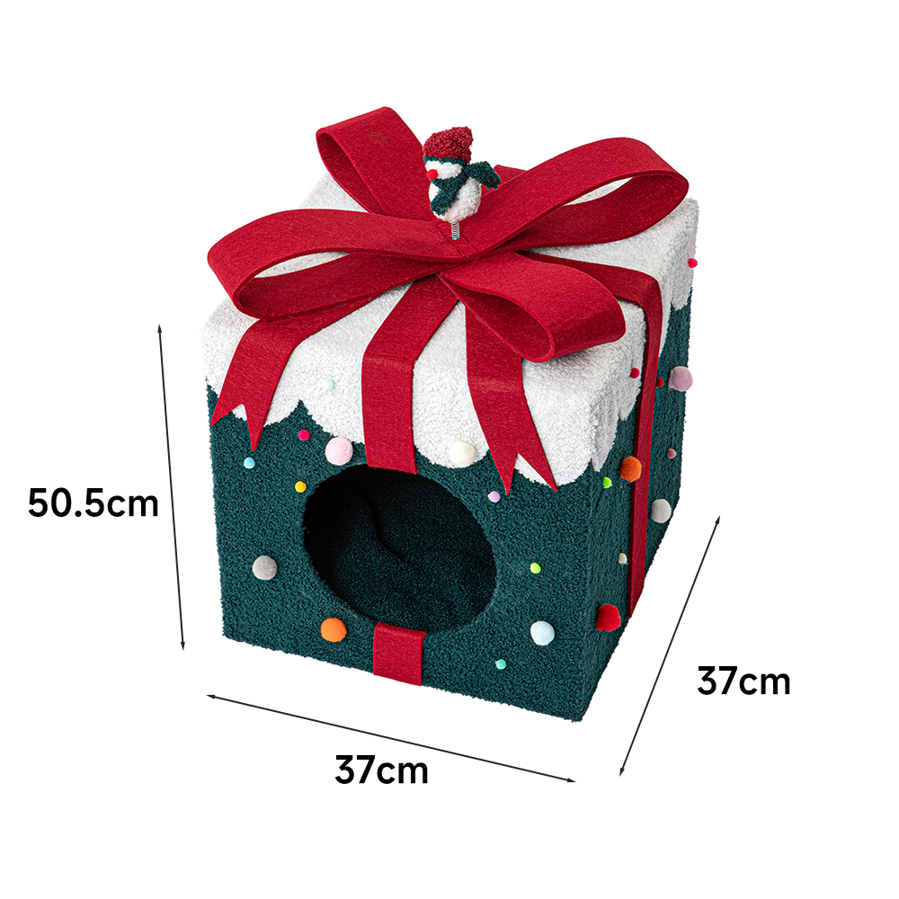 HONEYPOTCAT JingleJar Multi-Level Haven - WonderWrap Cat Cube - 50.5cm 221225a - Image 4