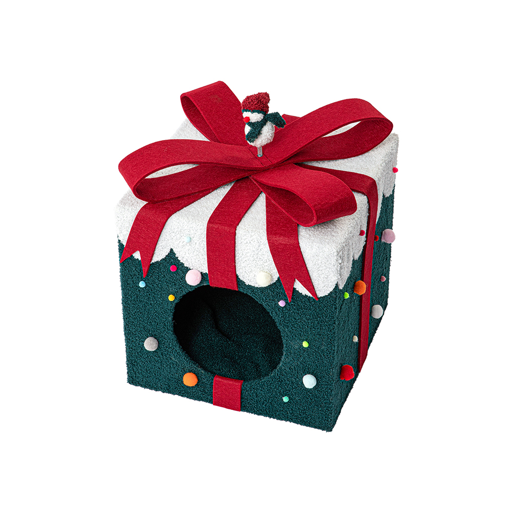 HONEYPOTCAT JingleJar Multi-Level Haven - WonderWrap Cat Cube - 50.5cm 221225a