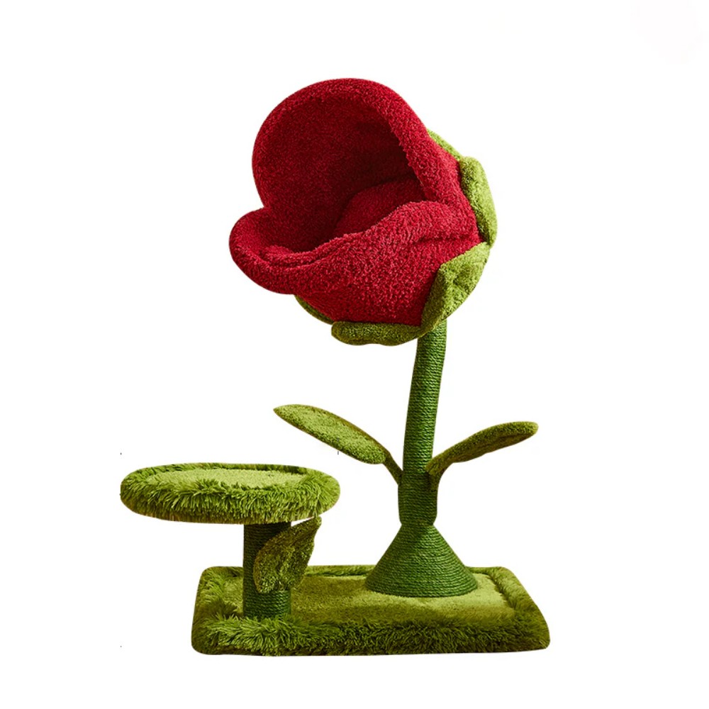 CMISSTREE Purr-anha Plant Flower Cat Tree